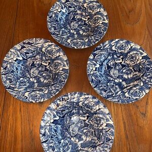 Churchill England Bermuda Blue rimmed bowls